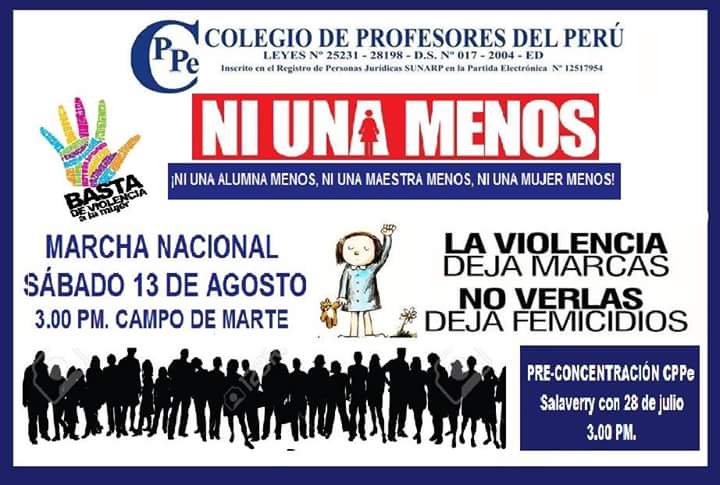 MARCHA NACIONAL CONTRA LA VIOLENCIA DE LA MUJER