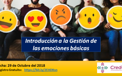 WEBINAR GRATUITO – INTRODUCCIÓN A LA GESTIÓN DE EMOCIONES BÁSICAS