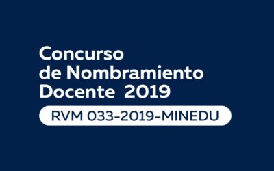 MINEDU – Nombramiento Docente 2019