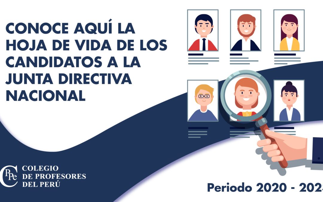 Elecciones Nacionales: Candidatos a la Junta Directiva Nacional del CPPe.