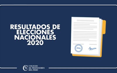RESULTADOS DE ELECCIONES NACIONALES 2020 DEL CPPe