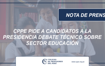 CPPe pide a candidatos a la presidencia debate técnico sobre sector educación