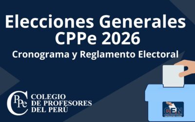 Cronograma y Reglamento General de Elecciones CPPe 2026