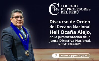 Pablo Helí Ocaña Alejo asume el Decanato Nacional del CPPe para el período 2026–2029